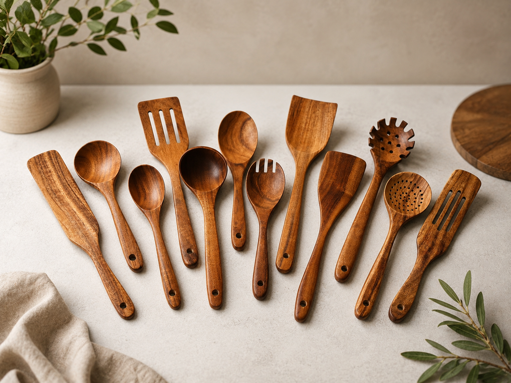 Holz Kochlöffel Set 12-tlg.