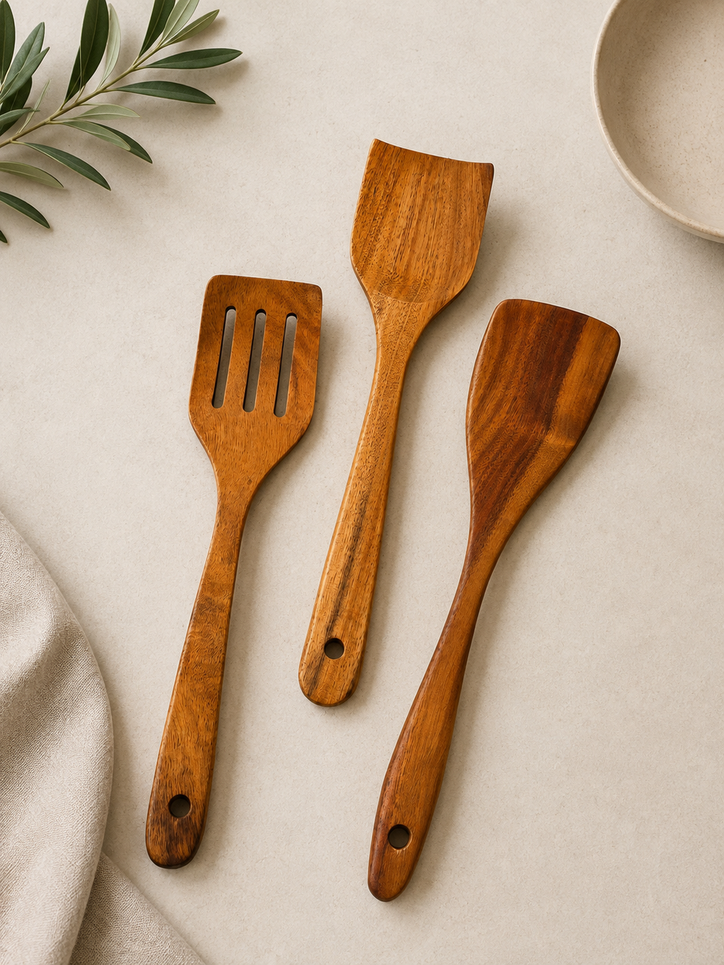 Holz Kochlöffel Set 12-tlg.